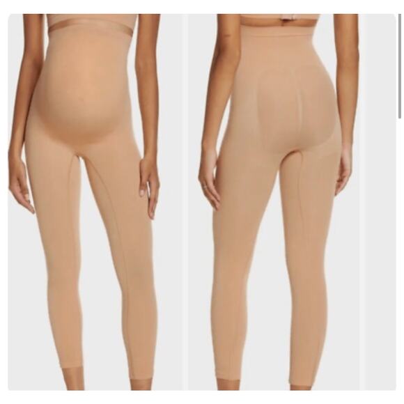 New ~ SKIMS Maternity Seamless Sculpt Maternity Leggings Size XXS/S - Picture 1 of 5